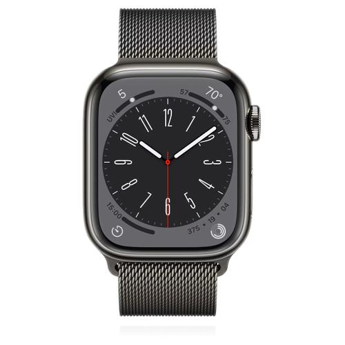 Apple Apple WATCH Series 8 41mm GPS+Cellular Edelstahl Graphit Milanaisearmband Graphit