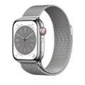 Apple WATCH Series 8 41mm GPS+Cellular Edelstahl Silber Milanaisearmband Silber