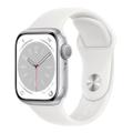 Apple WATCH Series 8 45mm GPS+Cellular Aluminiumgehäuse Silber Sportarmband Weiß