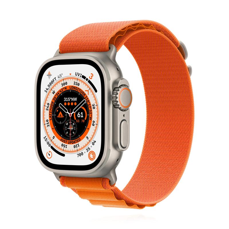 Apple WATCH Ultra 49mm GPS+Cellular Titangehäuse Alpine Loop Orange M