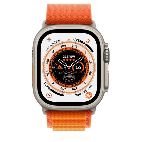 Apple Apple WATCH Ultra 49mm GPS+Cellular Titangehäuse Alpine Loop Orange S