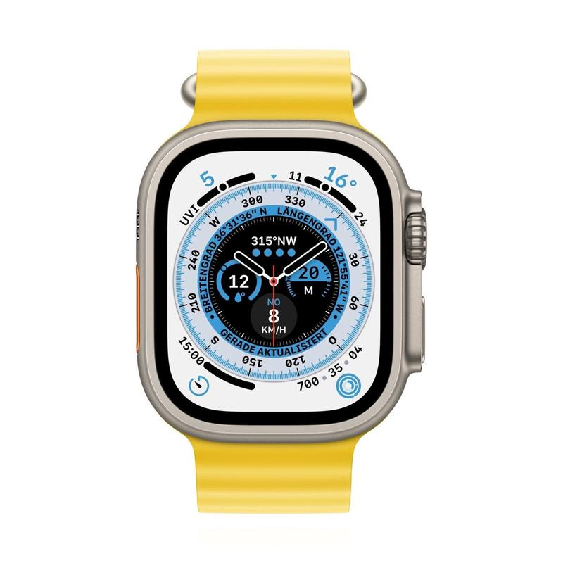 Apple WATCH Ultra 49mm GPS+Cellular Titangehäuse Ocean Band Gelb