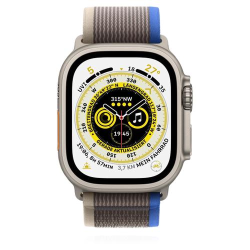 Apple Apple WATCH Ultra 49mm GPS+Cellular Titangehäuse Trail Loop Blau/Grau S/M