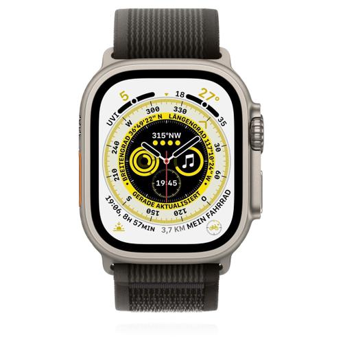 Apple Apple WATCH Ultra 49mm GPS+Cellular Titangehäuse Trail Loop Schwarz/Grau S/M
