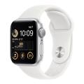 Apple WATCH SE (2022) 40mm GPS+Cellular Aluminiumgehäuse Silber Sportarmband Weiß