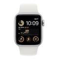 Apple WATCH SE (2022) 40mm GPS+Cellular Aluminiumgehäuse Silber Sportarmband Weiß