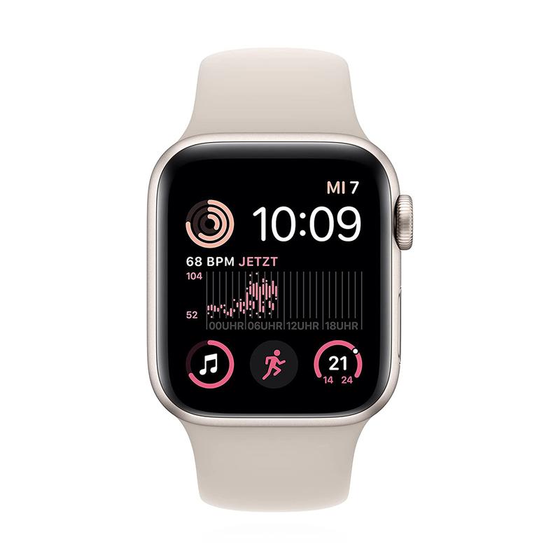 Apple WATCH SE (2022) 44mm GPS Aluminiumgehäuse Polarstern Sportarmband Polarstern