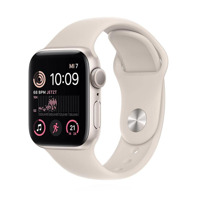 Apple WATCH SE (2022) 44mm GPS Aluminiumgehäuse Polarstern Sportarmband Polarstern