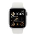 Apple WATCH SE (2022) 44mm GPS+Cellular Aluminiumgehäuse Silber Sportarmband Weiß