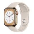 Apple WATCH Series 8 41mm GPS+Cellular Edelstahl Gold Sportarmband Polarstern