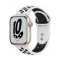 Apple WATCH Nike Series 7 41mm GPS Aluminiumgehäuse Polarstern Sportarmband Platinum/Schwarz
