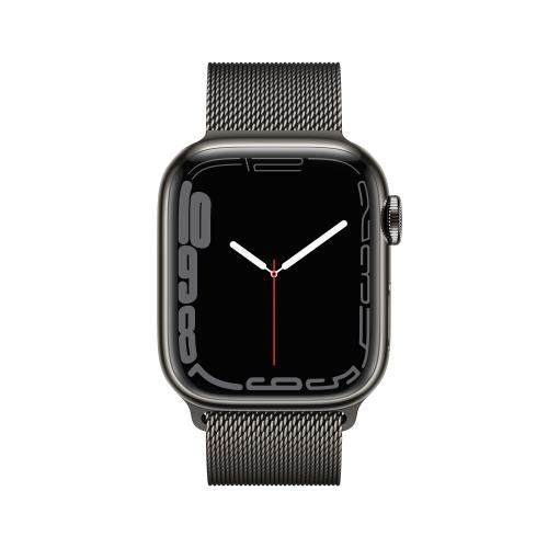 Apple WATCH Series 7 41mm GPS+Cellular Edelstahl Graphit Milanaisearmband Graphit