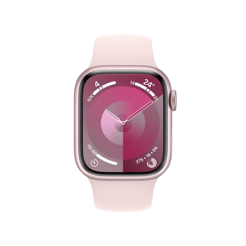 Apple WATCH Series 9 41mm GPS Aluminiumgehäuse Rosé Sportarmband Hellrosa M/L