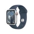 Apple WATCH Series 9 41mm GPS+Cellular Aluminiumgehäuse Silber Sportarmband Sturmblau M/L