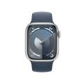 Apple WATCH Series 9 41mm GPS+Cellular Aluminiumgehäuse Silber Sportarmband Sturmblau S/M