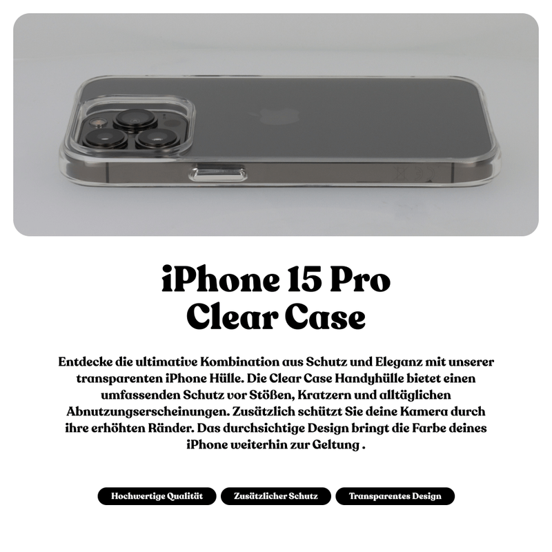 Universal Clear Case | iPhone 15 Pro