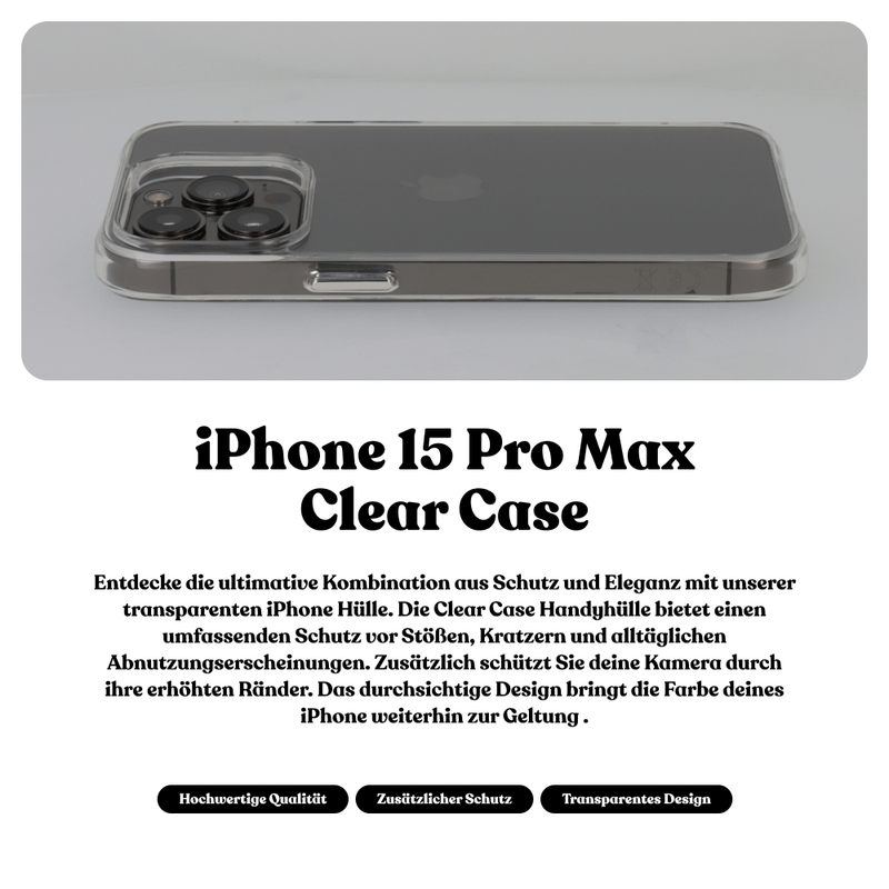 Universal Clear Case | iPhone 15 Pro Max