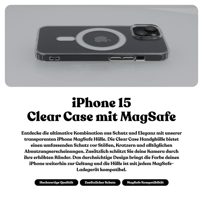 Universal Clear Case mit MagSafe | iPhone 15