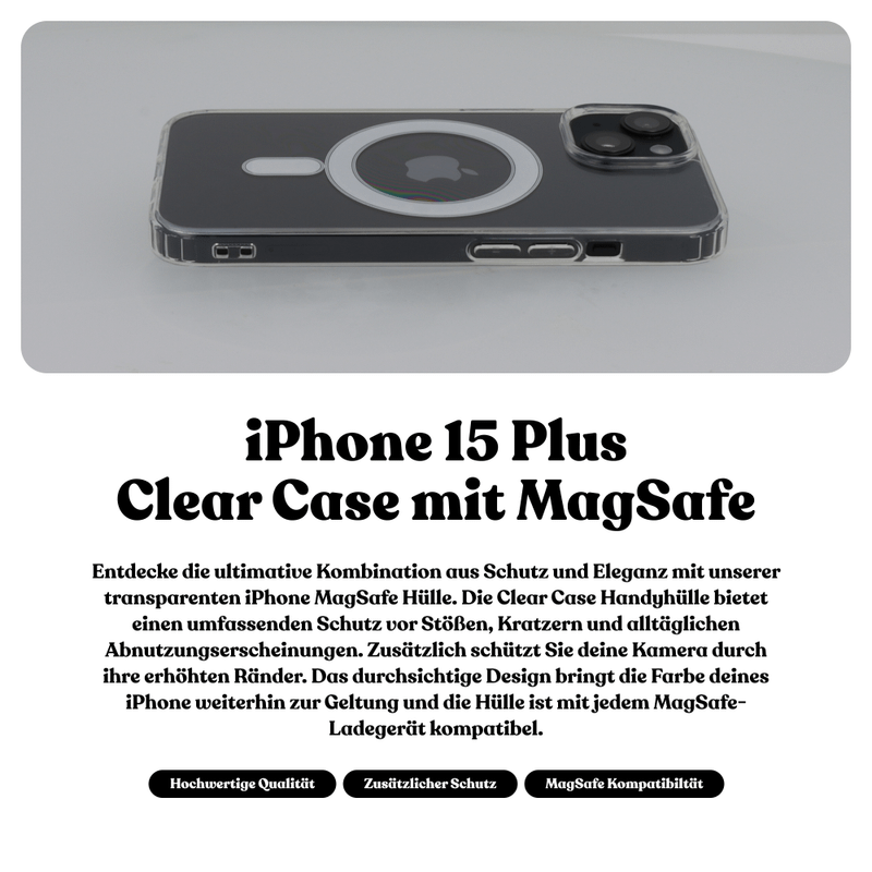 Universal Clear Case mit MagSafe | iPhone 15 Plus