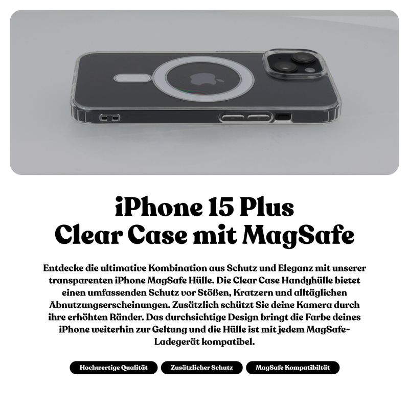 Universal Clear Case mit MagSafe | iPhone 15 Plus