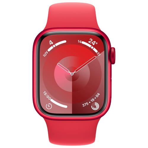 Apple Apple Watch Series 9 41mm Aluminiumgehäuse GPS (PRODUCT)RED Sportarmband Rot M/L