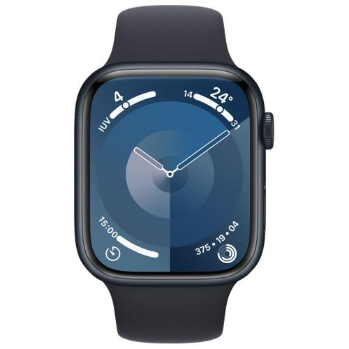 Apple Apple WATCH Series 9 45mm GPS Aluminiumgehäuse Mitternacht Sportarmband Mitternacht M/L