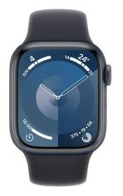 Apple Apple WATCH Series 9 45mm GPS Aluminiumgehäuse Mitternacht Sportarmband Mitternacht S/M