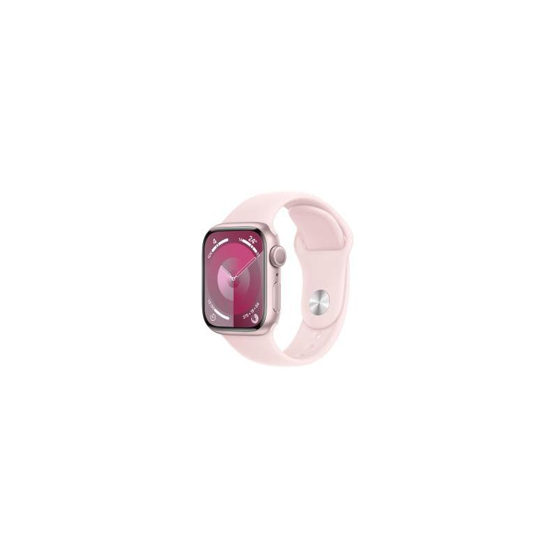 Apple WATCH Series 9 45mm GPS Aluminiumgehäuse Rosé Sportarmband Hellrosa M/L