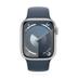 Watch Series 9 45mm GPS Aluminium Silber Sportarmband Sturmblau S/M