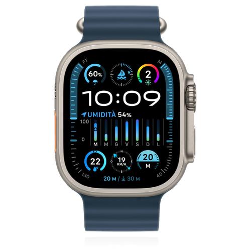 Apple Apple WATCH Ultra 2 49mm GPS+Cellular Titangehäuse Ocean Armband Blau