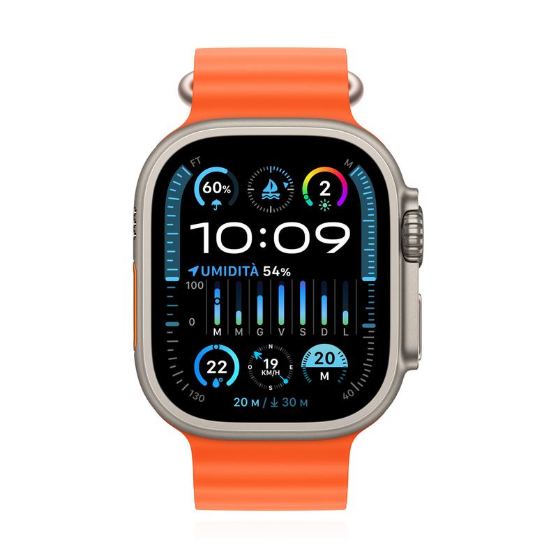 Apple WATCH Ultra 2 49mm GPS+Cellular Titangehäuse Ocean Armband Orange