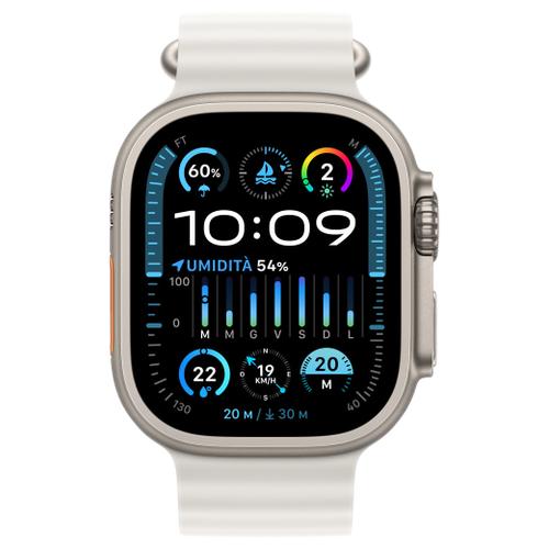 Apple Apple WATCH Ultra 2 49mm GPS+Cellular Titangehäuse Ocean Armband Weiß