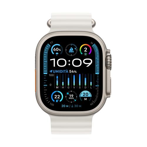 Apple WATCH Ultra 2 49mm GPS+Cellular Titangehäuse Ocean Armband Weiß