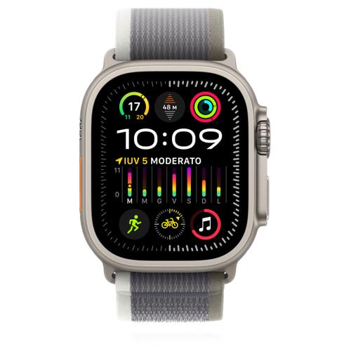 Apple Apple WATCH Ultra 2 49mm GPS+Cellular Titangehäuse Trail Loop Grün/Grau M/L