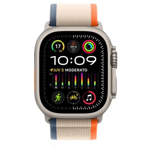 Apple Apple WATCH Ultra 2 49mm GPS+Cellular Titangehäuse Trail Loop Orange/Beige M/L