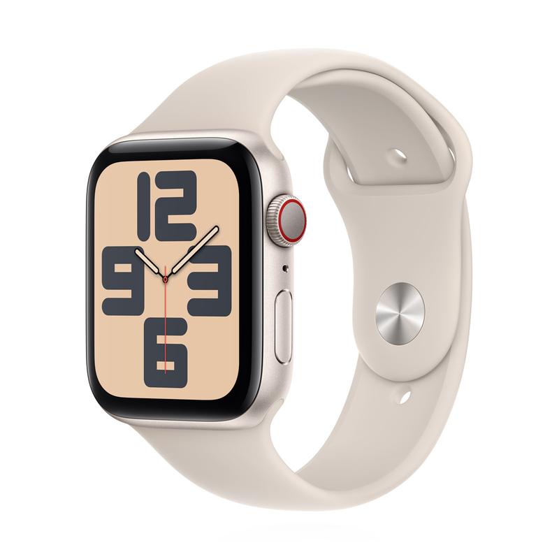 Apple WATCH SE (2023) 44mm GPS+Cellular Aluminiumgehäuse Polarstern Sportarmband Polarstern M/L