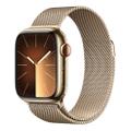Apple WATCH Series 9 41mm GPS+Cellular Edelstahlgehäuse Gold Milanaisearmband Gold