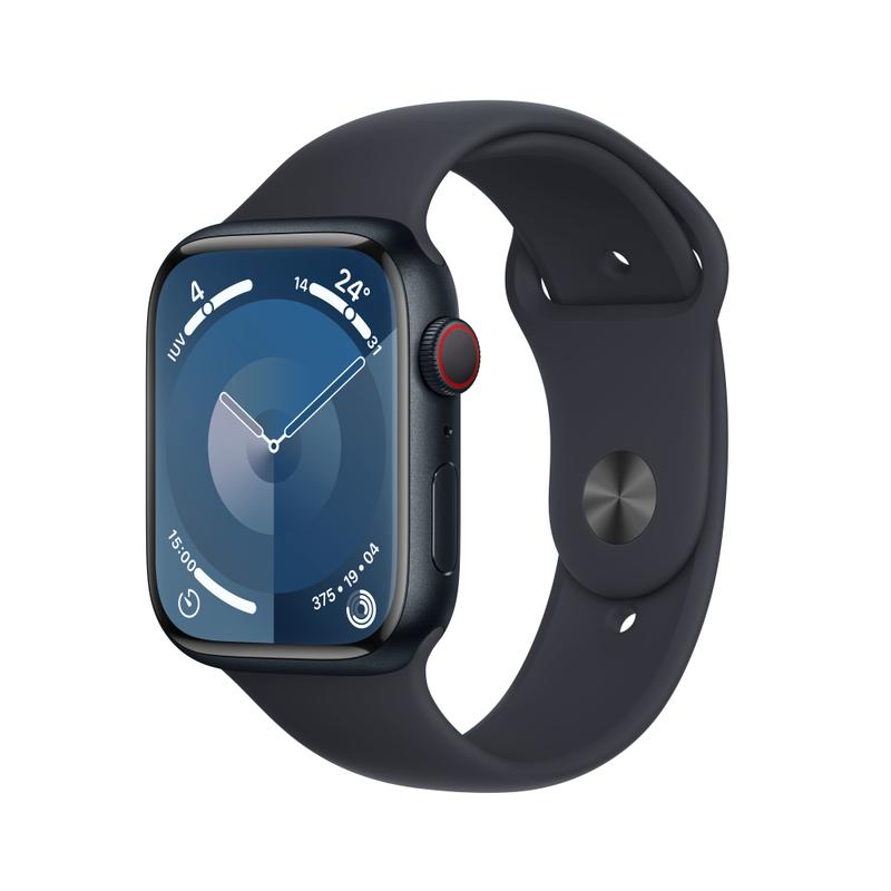 Apple WATCH Series 9 45mm GPS+Cellular Aluminiumgehäuse Mitternacht Sportarmband Mitternacht S/M