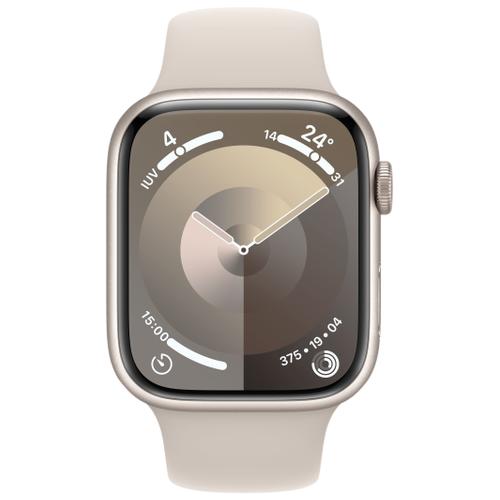 Apple Apple WATCH Series 9 45mm GPS+Cellular Aluminiumgehäuse Polarstern Sportarmband Polarstern S/M