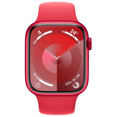 Apple Apple WATCH Series 9 45mm GPS+Cellular Aluminiumgehäuse (PRODUCT)RED Sportarmband Rot S/M