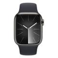 Apple WATCH Series 9 41mm GPS+Cellular Edelstahlgehäuse Graphit Sportarmband Mitternacht M/L