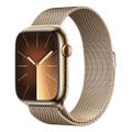 Apple WATCH Series 9 45mm GPS+Cellular Edelstahlgehäuse Gold Milanaisearmband Gold
