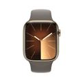 Apple WATCH Series 9 45mm GPS+Cellular Edelstahlgehäuse Gold Sportarmband Tonbraun M/L