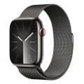 Apple WATCH Series 9 45mm GPS+Cellular Edelstahlgehäuse Graphit Milanaisearmband  Graphit