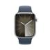 Watch Series 9 45mm GPS+Cellular Edelstahl Silber Sportarmband Sturmblau S/M