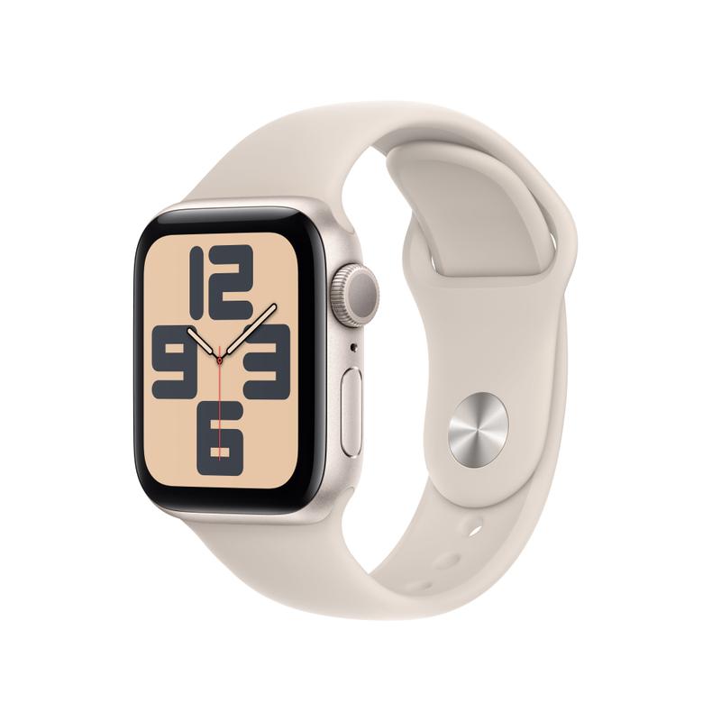 Apple WATCH SE (2023) 40mm GPS Aluminiumgehäuse Polarstern Sportarmband Polarstern S/M