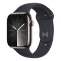 Apple WATCH Series 9 45mm GPS+Cellular Edelstahlgehäuse Graphit Sportarmband Mitternacht M/L
