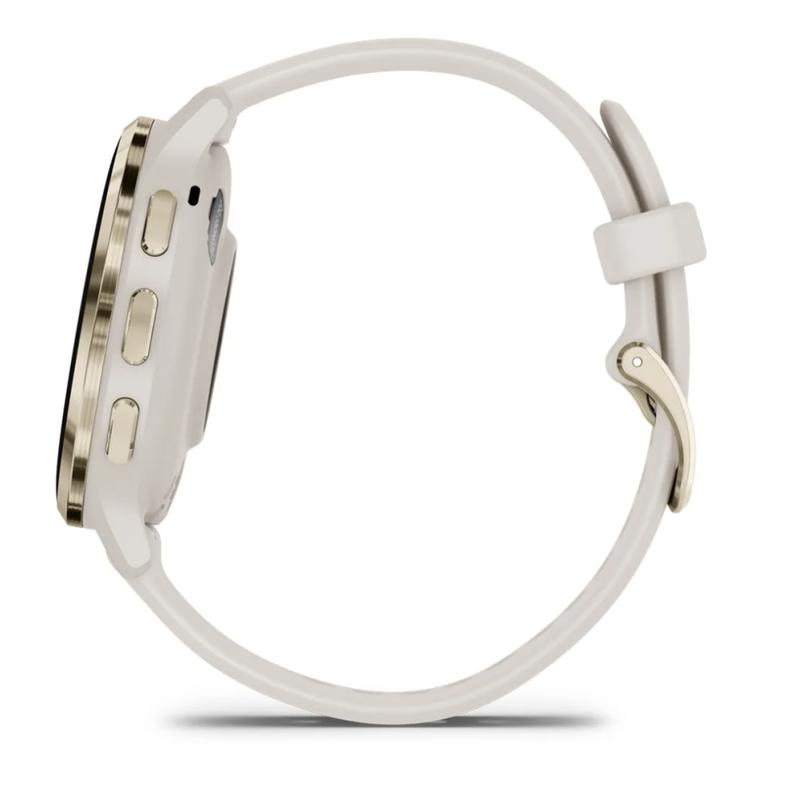 Garmin Venu 3S Gold weißes Armband