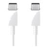 Ladekabel USB-C auf USB-C Weiß 