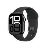 Apple Watch Series 10 42mm GPS+Cellular Aluminiumgehäuse Diamantschwarz Sportarmband Schwarz S/M